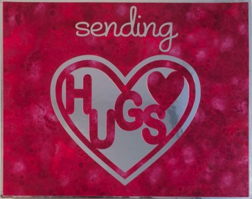 Variegated with Cutouts
(red)
Sending Hugs Card